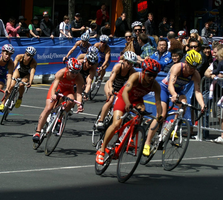 Reflective materials appear in the World Triathlon